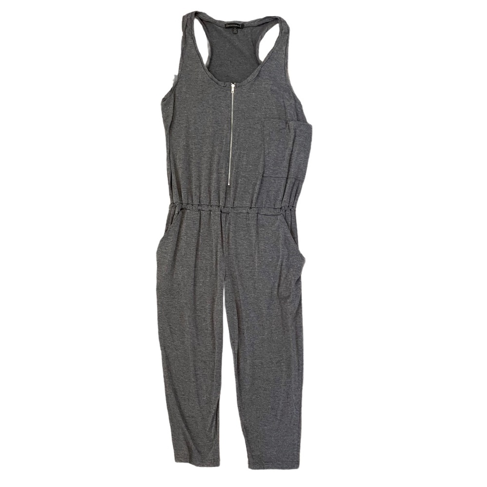 Lucca Couture Gray Racerback Jumpsuit